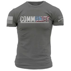 Grunt Style - Grey “CommUNITY” shirt